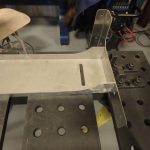 Boxed cross piece for strength